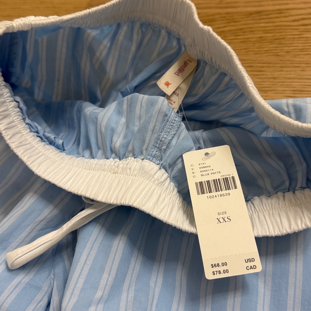 Anthropologie Sky Blue Striped pajama set - Picture 8 of 9
